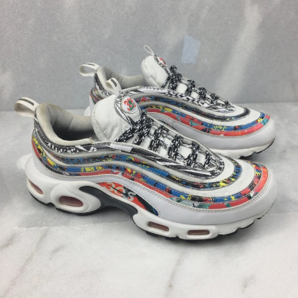 Nike Men's Air Max Plus 97 City Pride Miami Sneakers Size 9